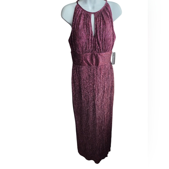 R&M Richards Dresses & Skirts - NWT R&M Richards Burgundy Shimmer Formal Gown Dress Size 12P
